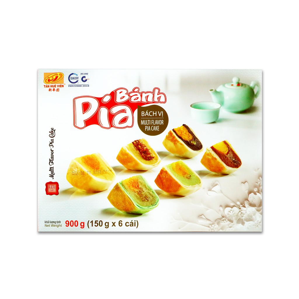 Bánh Pía Bách Vị Tân Huê Viên - Hộp 900g - Đặc Sản Sóc Trăng