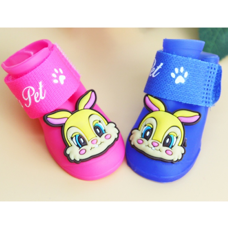 GIÀY ĐI MƯA CHO CHÓ MÈO, ỦNG ĐI MƯA CHO THÚ CƯNG (SET: 4 CHIẾC) - LOVE PETS SHOP