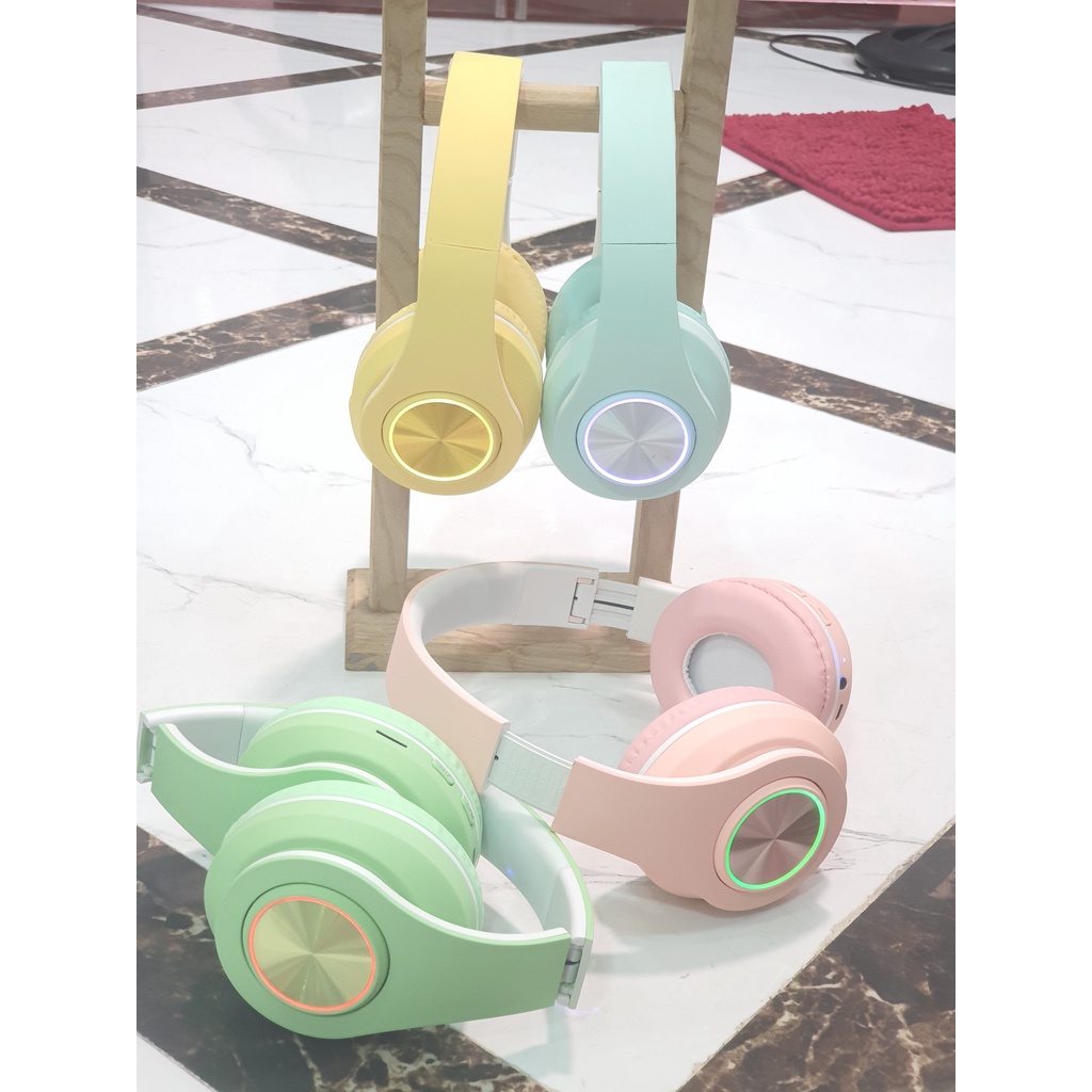 Tai Nghe Bluetooth Chụp Tai Không Dây Có Mic B39 Headphone Bluetooth Dễ Thương Âm Thanh Nổi Hifi Bass Mạnh Mẽ