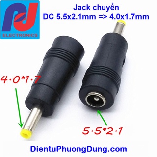 [Ảnh thật] Jack chuyển DC5.5x2.1 4.0x1.7 3.5x1.35 2.5x0.7