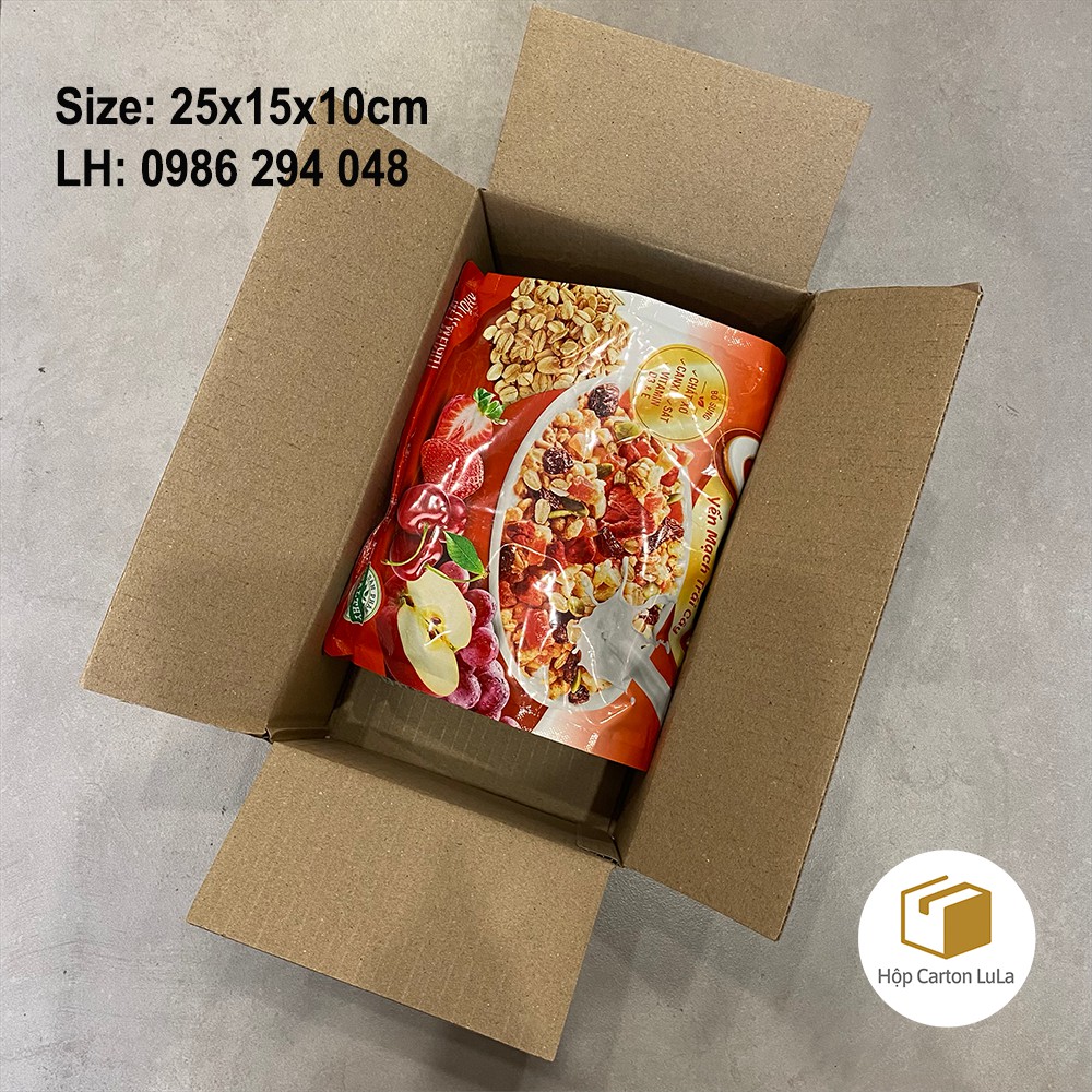 25x15x10 Hộp carton đóng hàng cứng cáp giá rẻ