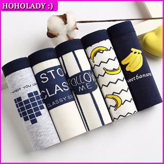 Bộ 5 quần lót cotton nữ in hình trái cây dễ thương
