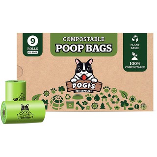 Pogi's Compostable Poop Bags - Túi dọn phân chó/mèo Pogi's tự phân hủy, thân thiện với môi trường.