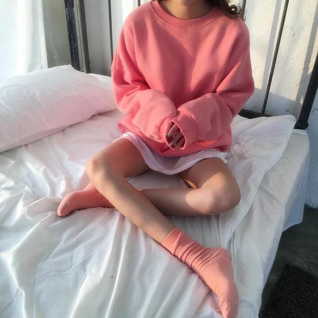 Nhập WAPCK111 giảm 25k đơn từ 200k - Áo SWEATER Trơn HỒNG PINK UNISEX | BigBuy360 - bigbuy360.vn