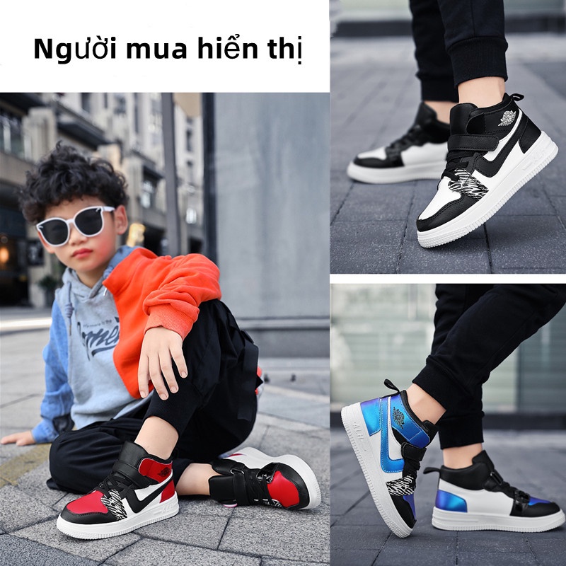 Giày Sneaker Cổ Cao Thiết Kế Mới Thoáng Khí Năng Động Thời Trang Dành Cho Bé