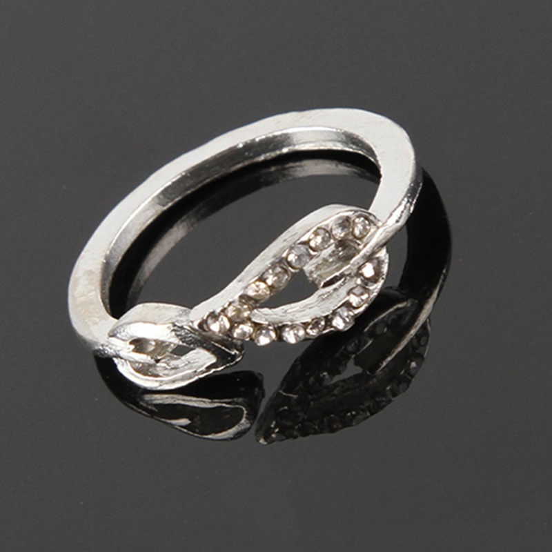 Nhẫn hợp kim dạng hở hình chiếc lá xinh xắn cá tính dành cho nữ