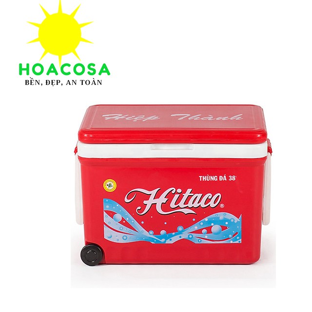 Thùng Đá Có Bánh Xe 38 Lít (38L) Hitaco-Có Vòi Xả Nước, Giữ Lạnh Lâu,Đồ gia dụng Hoacosa.