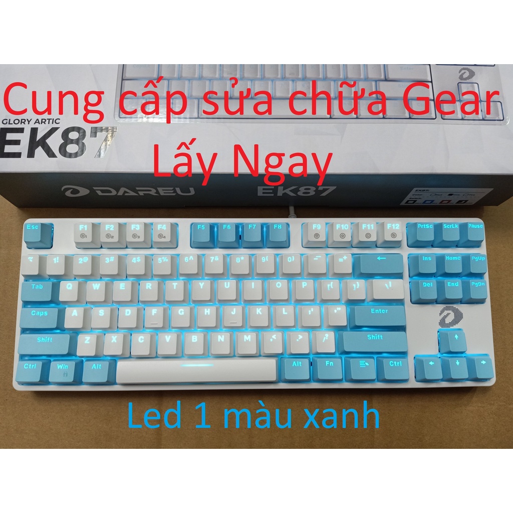 Giá siêu tốt  SIEU KHUYẾN MẠI Bàn phím cơ DareU EK87 Multi LED Mix Màu