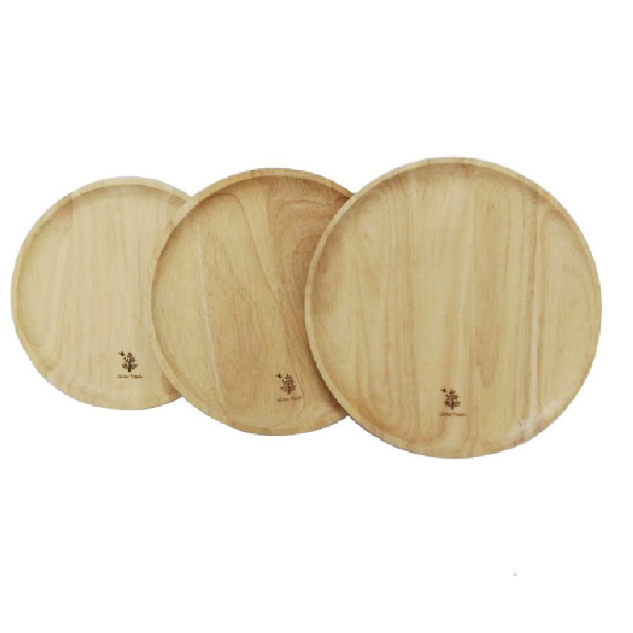Khay gỗ tròn dùng trong nhà bếp hoặc trang trí/ chụp ảnh thực phẩm Gỗ Đức Thành ( nhiều kích thước)