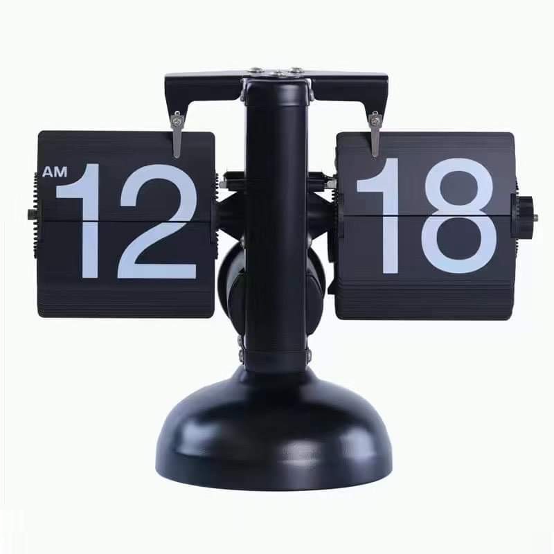 Đồng hồ lật số cổ điển-Đồng hồ điện tử tự động lật để bàn trang trí retro
