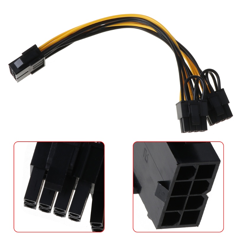Dây Cáp Nguồn Chuyển Đổi Cpu 8-pin Sang Pci-E 8-pin  25cm