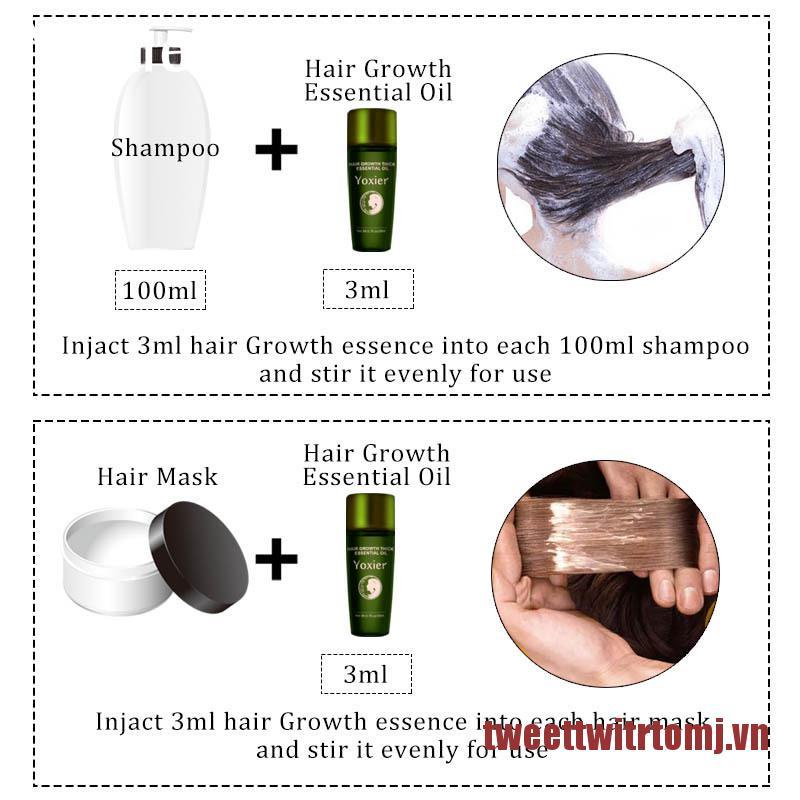 TOMJ Yoxier Herbal Hair Growth Essential Oil Shampoo hair care styling Hair Loss