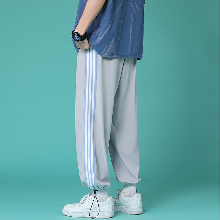 Quần Jogger Nam Nữ Unisex ⚡𝐅𝐫𝐞𝐞𝐒𝐡𝐢𝐩⚡ Quần  Ống Rộng Vải Mềm ⚡ Dây Rút Ở Gấu Quần - Phối 3 Sọc Điểm Nhấn- Chất Umi Da  Cá | BigBuy360 - bigbuy360.vn