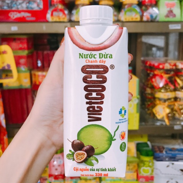 NƯỚC DỪA CHANH DÂY VIETCOCO 330ML