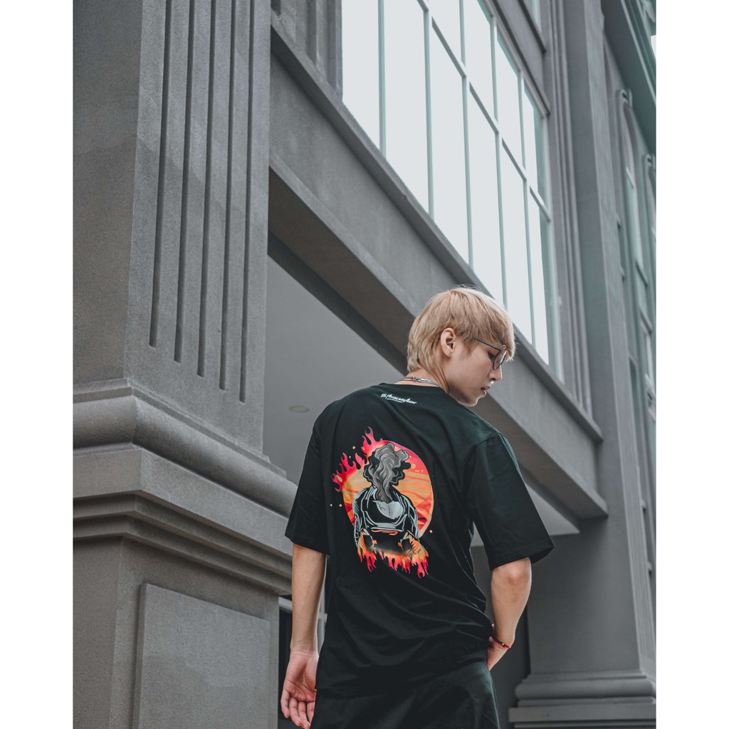 ÁO THUN PHI HÀNH GIA LỬA - Áo thun cotton BLACKMIACK - Thun form rộng Unisex