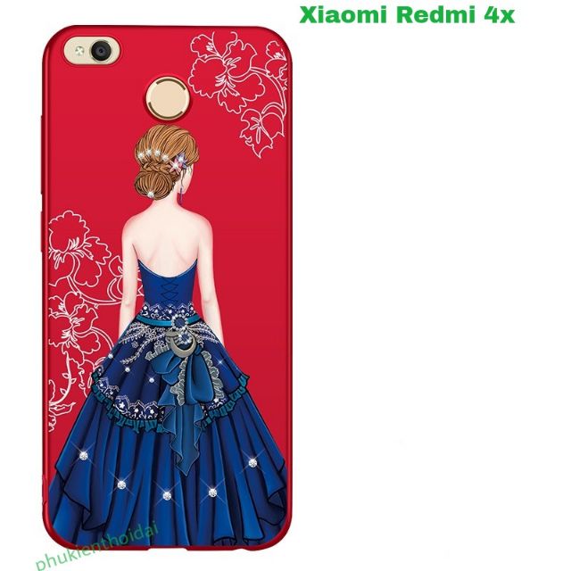 Xiaomi Redmi 4x ốp lưng 4D in hình dễ thương cao cấp