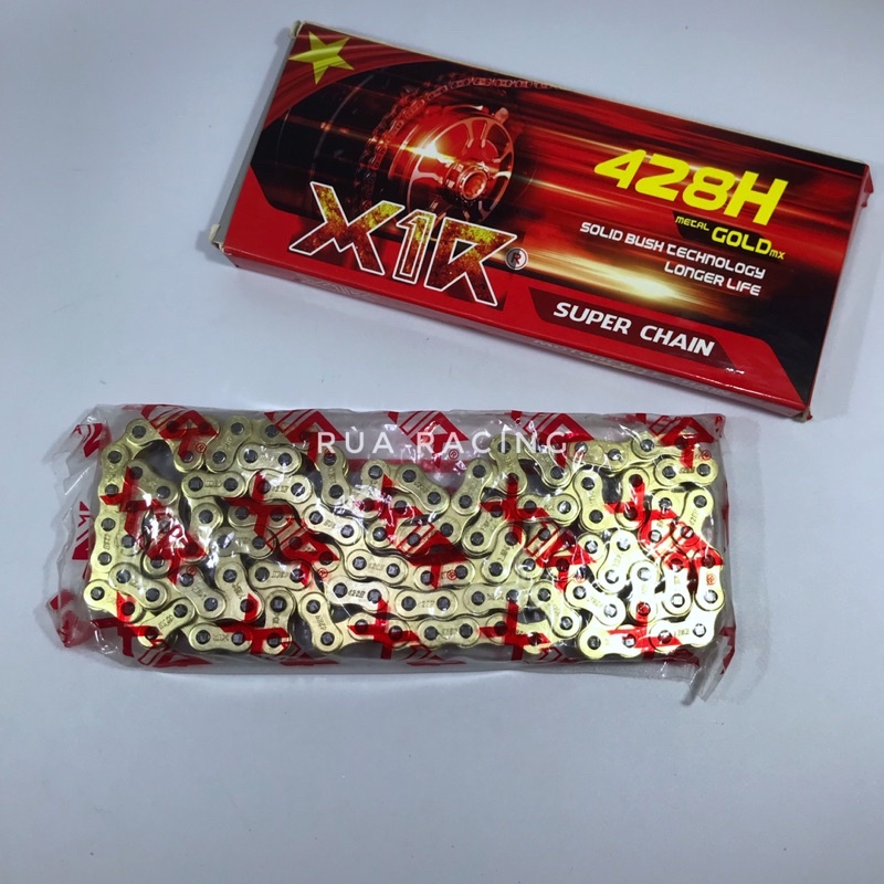 Sên - Xích X1R Vàng Mẫu Mới Exciter 150/Exciter135/Winner/Sonic150/Satria