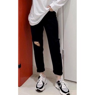 12.12 Xả - Quần Baggy Nam/Nữ Size Đại - 3 Màu Form Thường - Lưng Cao Siêu Đẹp - Rách To Đùi L Y88 ' 2021 . ᴬ