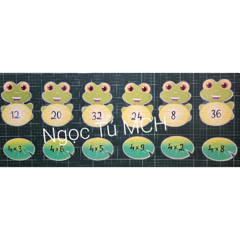 Sét Bộ Ếch và lá Sen Gồm 12 chi tiết