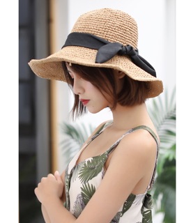 Mũ cói nơ mềm