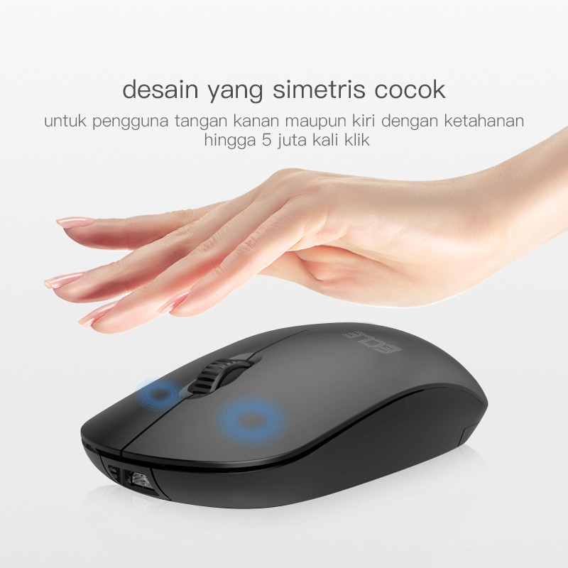 Chuột Không Dây Ecle 2.4g Đen | BigBuy360 - bigbuy360.vn