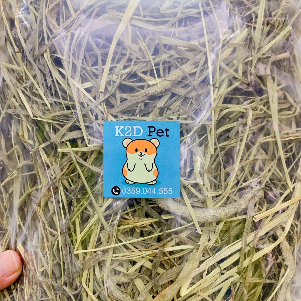 Cỏ Timothy cho Guinea Pig (bọ ú, chuột lang), thỏ, sóc bắc Mỹ, Chinchilla (500g)