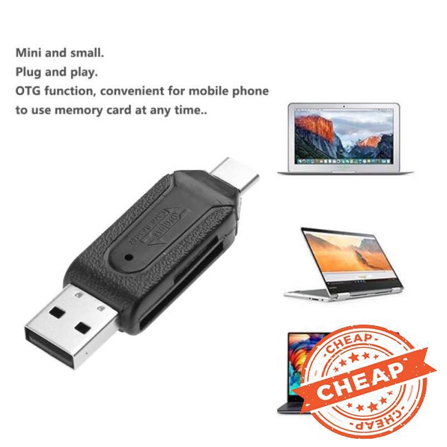 Đầu đọc thẻ nhớ tốc độ cao 480Mbps OTG USB 2.0 USB 3.1 Type-C chất lượng cao