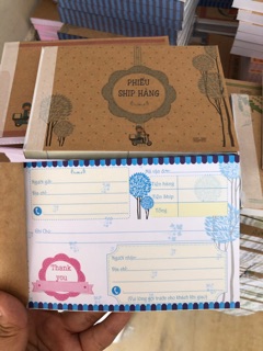 100 Phiếu ship hàng A6 (10x15) 1 liên