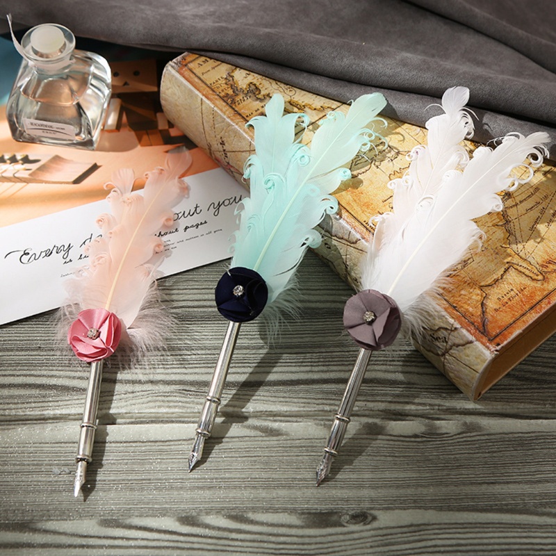 Bộ Bút Nhúng Tinh Tế Kèm 5 Ngòi Thay Thế Dành Cho Học Sinh / Người Lớn