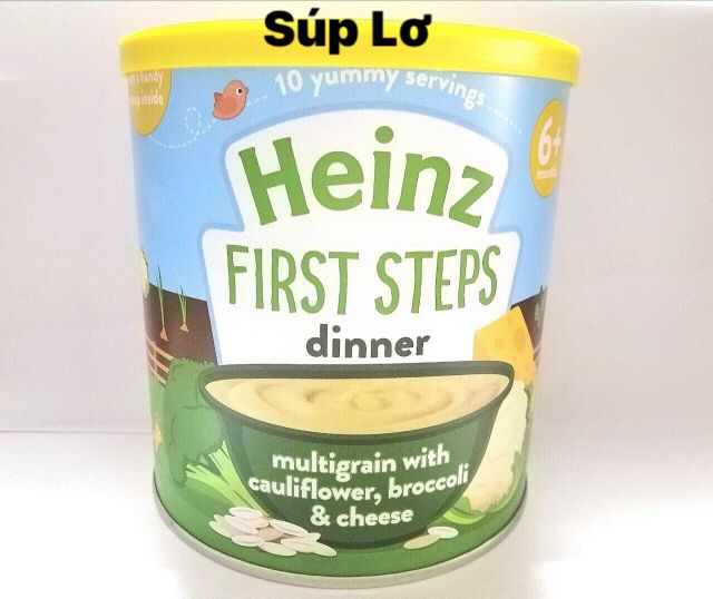 Bột Heinz Suplo bông cải phomai 6M - date T1/2024