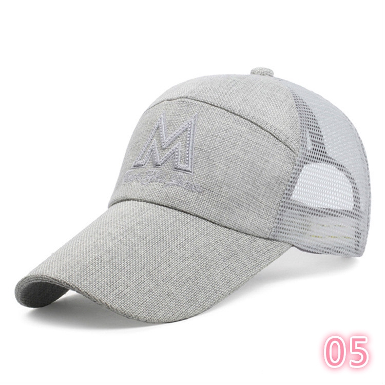 Mũ lưỡi trai LINJW thiết kế lưới thoáng khí phong cách năng động thời trang Hàn Quốc