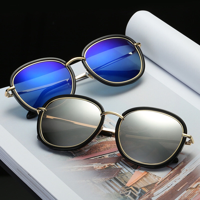 Kính Mát Gọng Kim Loại Phong Cách Hàn Quốc Thời Trang