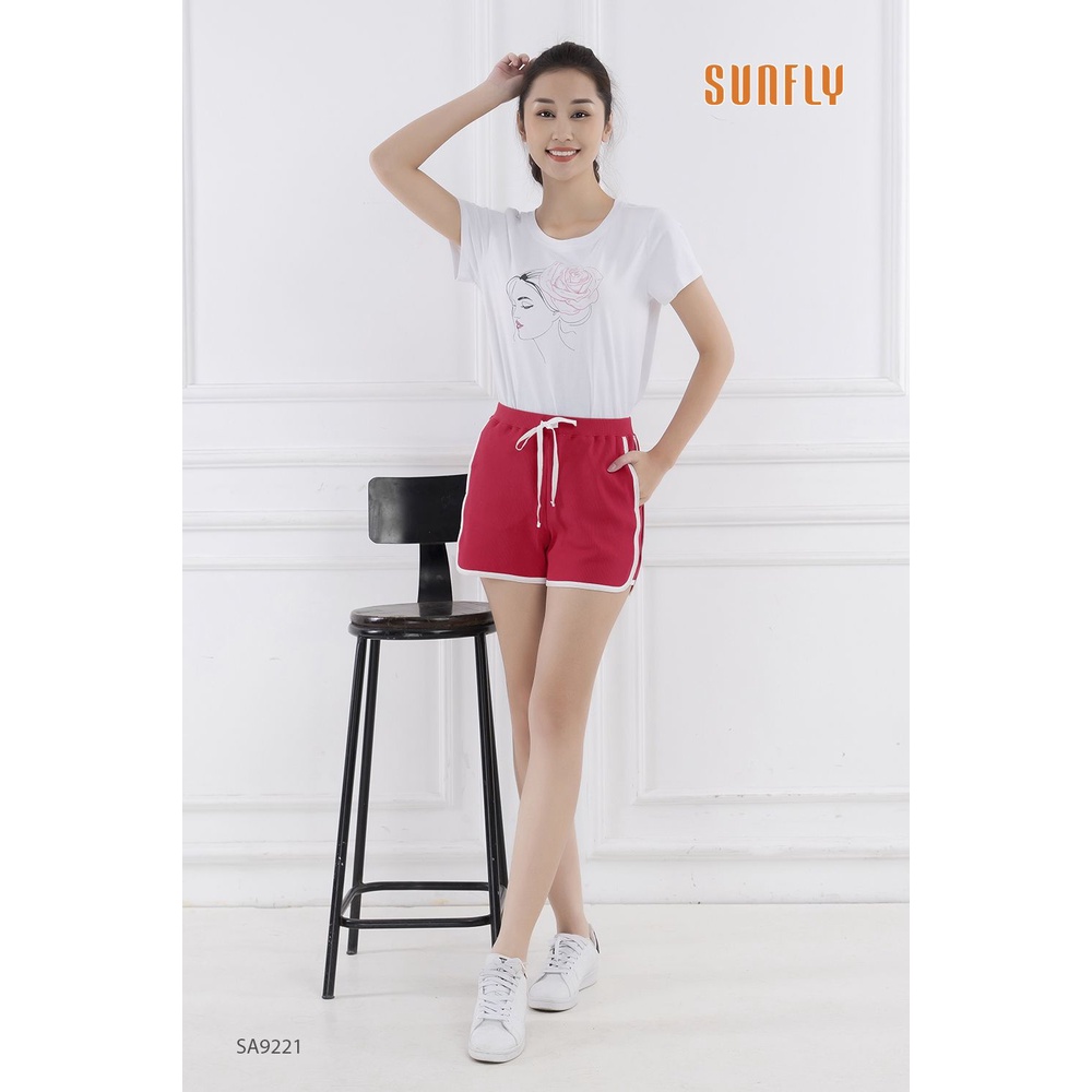 SA9221 Quần sooc thể thao vải zip Sunfly