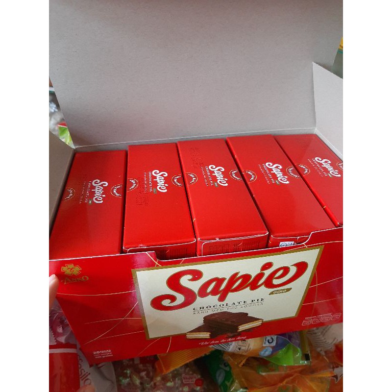 Bánh hộp lốc- bánh mềm phủ Socola Sapie 400g