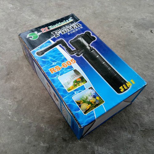 Máy Bơm, Phun, Lọc Nước Cho Bể Cá Mini 3 Trong 1( RS-605 )