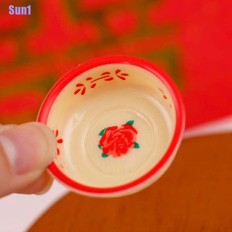 Bộ 8 Bình Nước mini Phong Cách Trung Hoa Cho Nhà Búp Bê