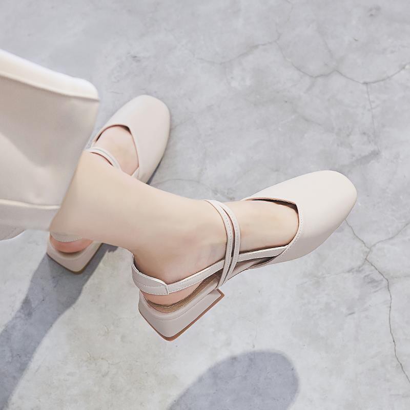 ▤Dép Sục cao su mules thời trang big size mũi vuông khóa siêu dẻo đi mưa chống nước, nhất cấp quà tặng bạn gái