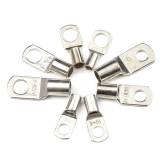 60pcs SC Tinned Copper Lug Ring Wire Connectors Bare Cable Terminal with Plastic Box