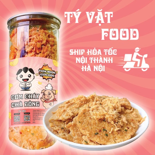 Cơm Cháy Lắc Chà Bông 300g Siêu Ngon - TYVATFOOD - Ăn Vặt Ngon Hà Nội