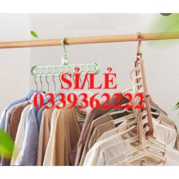 [ HAIANHSHOP ] Móc treo quần áo thông minh 9 lỗ tiết kiệm không gian Duashop &gt;