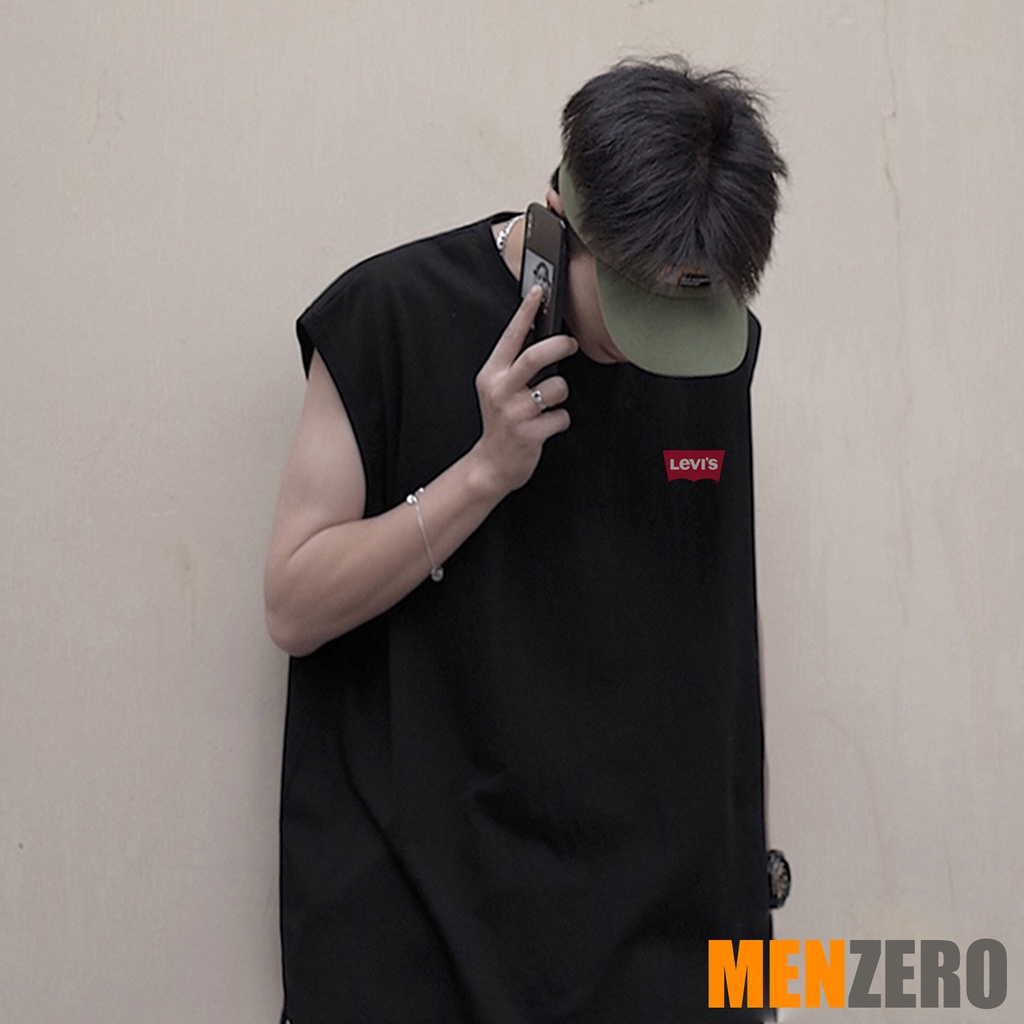 Áo Thun Nam Cotton Tanktop Không Tay Sát Nách Rộng Logo Mẫu | BigBuy360 - bigbuy360.vn