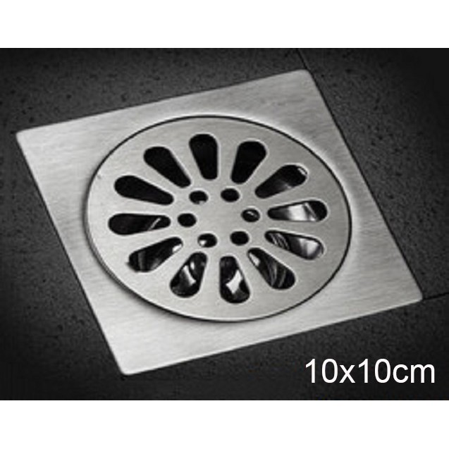 Thoát sàn inox thông thường (10x10cm) - Hàng Cơ bản