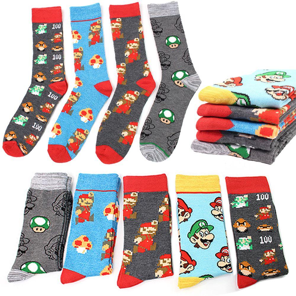 Vớ Vải Lông Hóa Trang Nhân Vật Hoạt Hình Super Mario Unisex