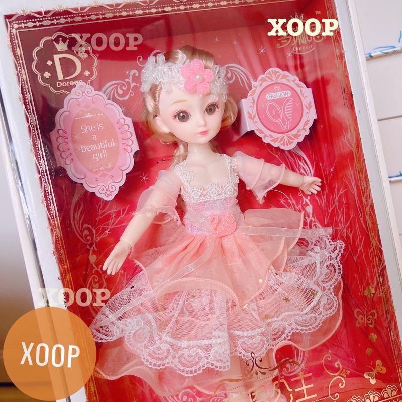 Đồ chơi ! Búp bê khớp váy ren hộp to cao cấp siêu đẹp