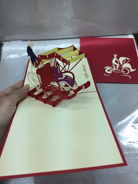 Xich lô 1 - Cyclo -  Thiệp 3D