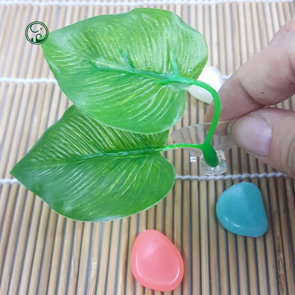 Bán Chạy| Cây Lá Nhân Tạo Trang Trí Bể Cá