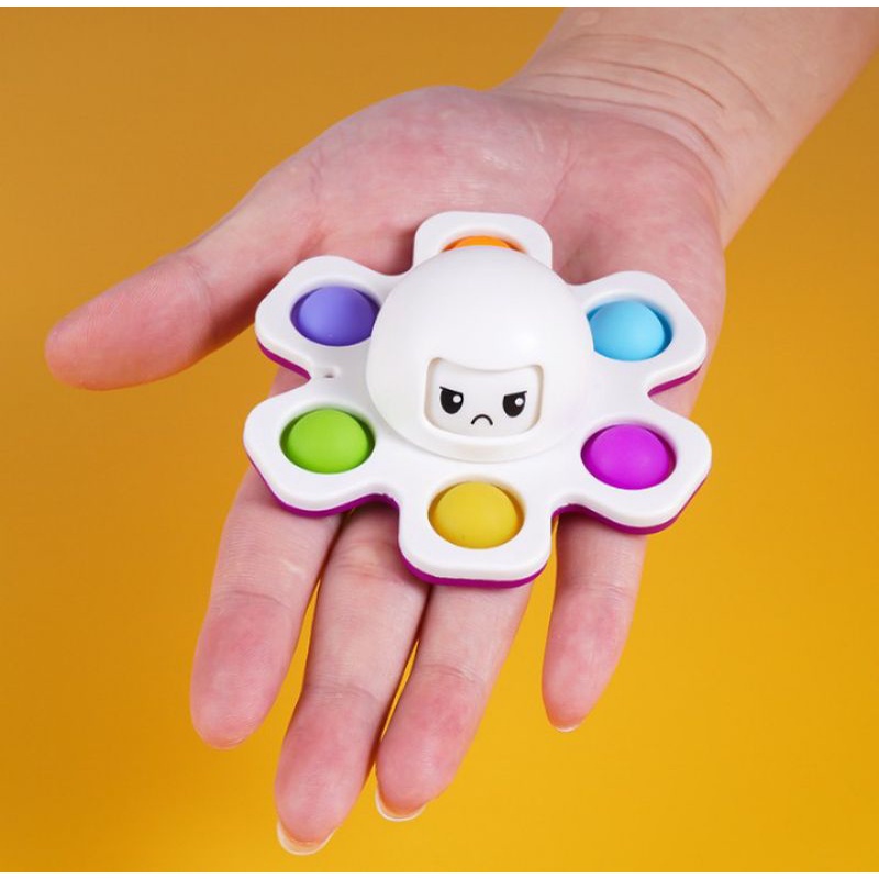 Đồ Chơi Con Quay Pop It Bạch Tuột Octopus 3 Trong 1 Spinner shopbecat