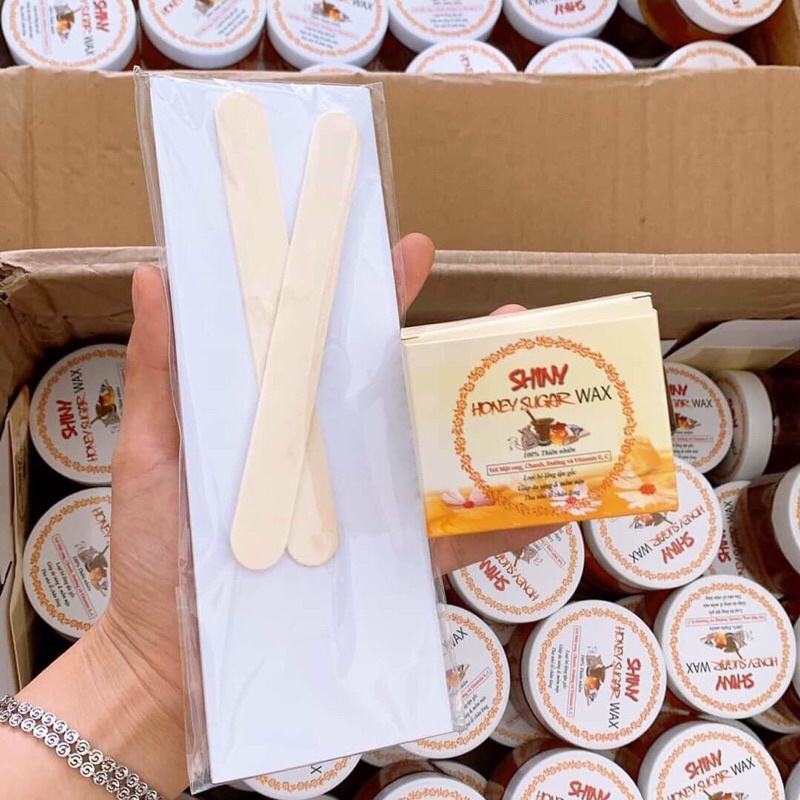 Sáp wax Shiny - triệt lông nách, tay, chân- Tẩy lông Shiny Hộp 250g