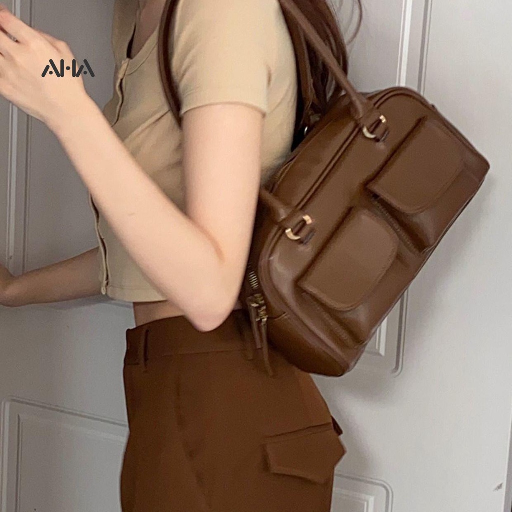 Túi xách AHA OFFICIAL thiết kế cao cấp phong cách retro thời trang cao cấp cho nữ