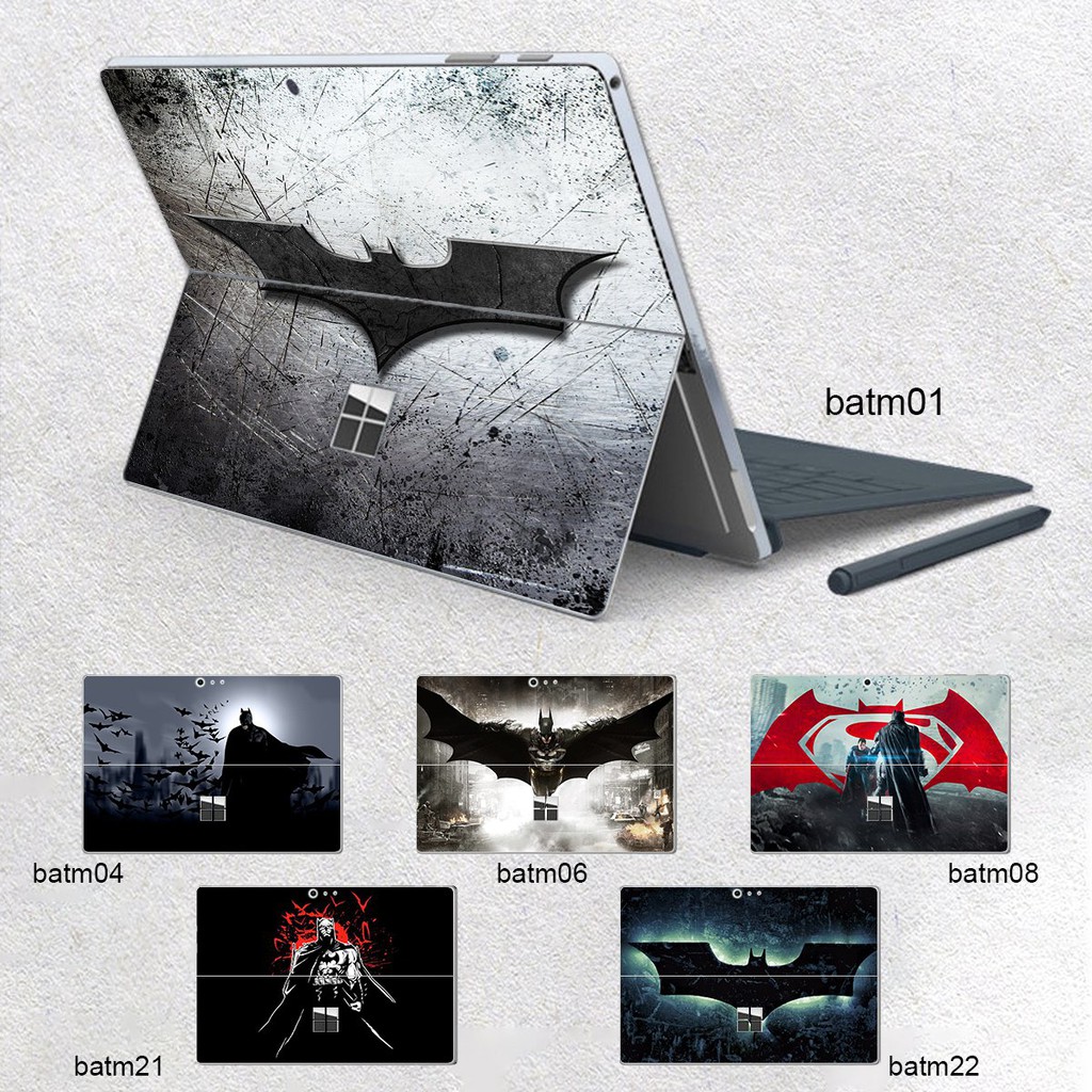 Skin dán hình Batman cho Surface Go, Pro 2, Pro 3, Pro 4, Pro 5, Pro 6, Pro 7, Pro X